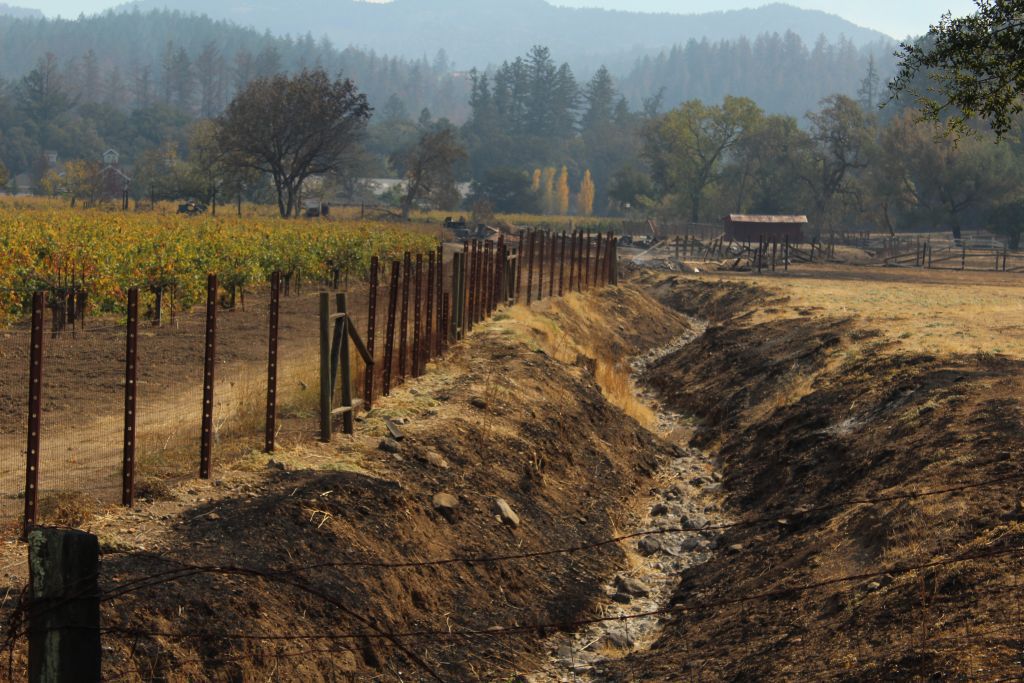 Highway 128 north of Tubbs Lane on Saturday, Oct. 14.